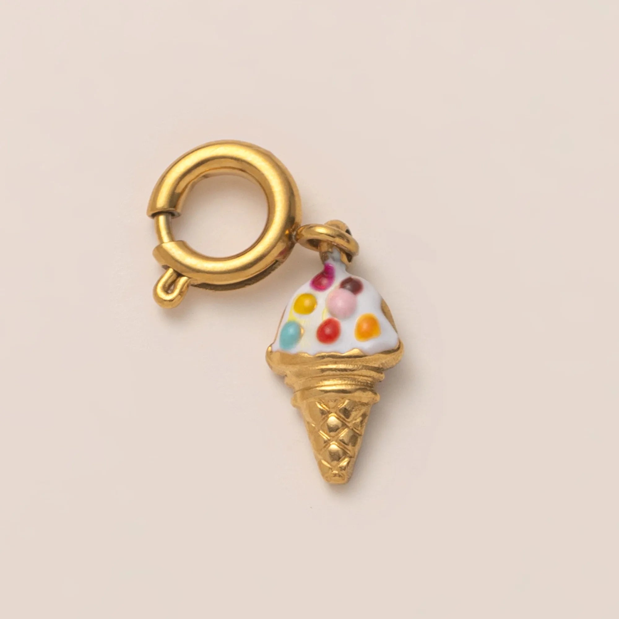 Charms glace doré