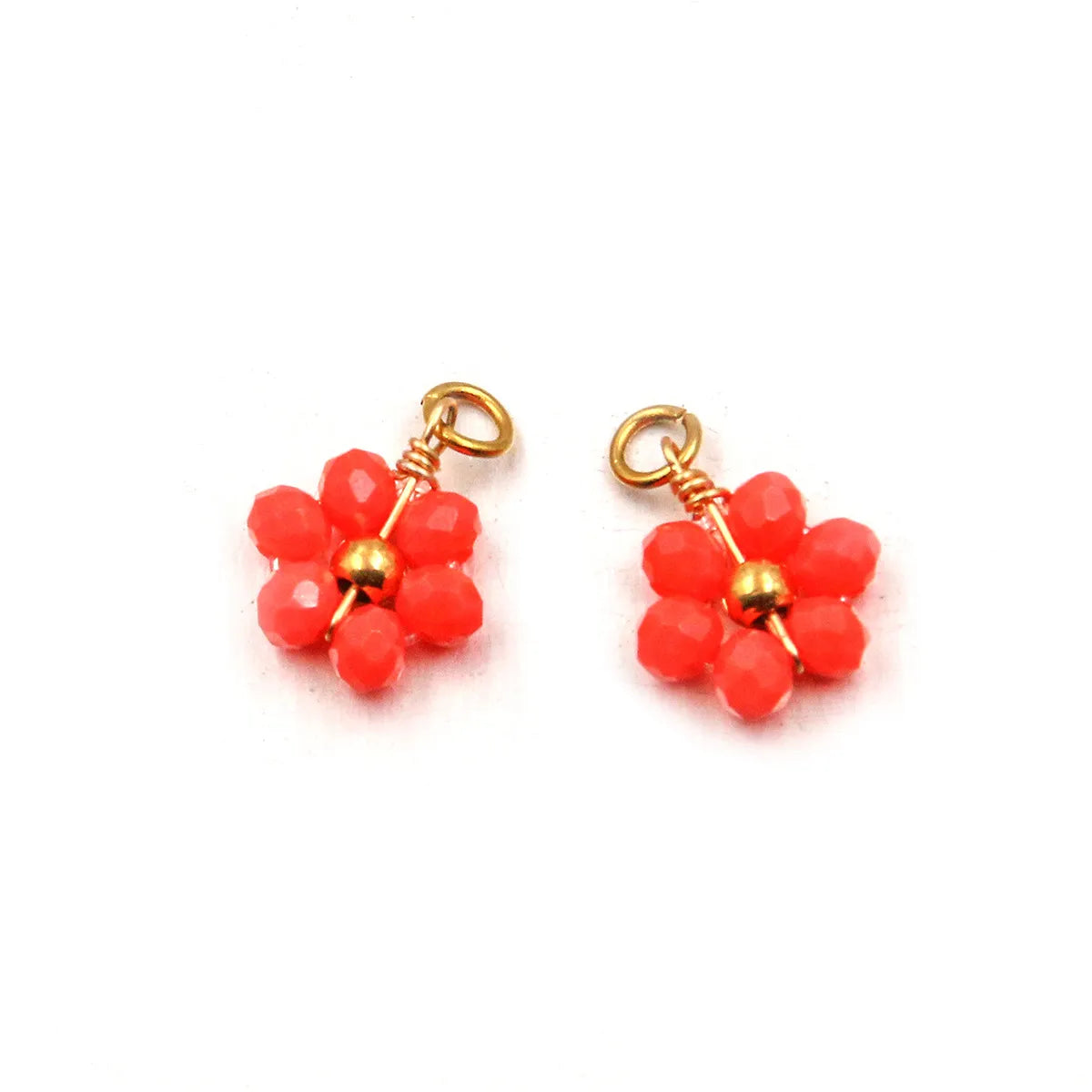 Charms fleur orange