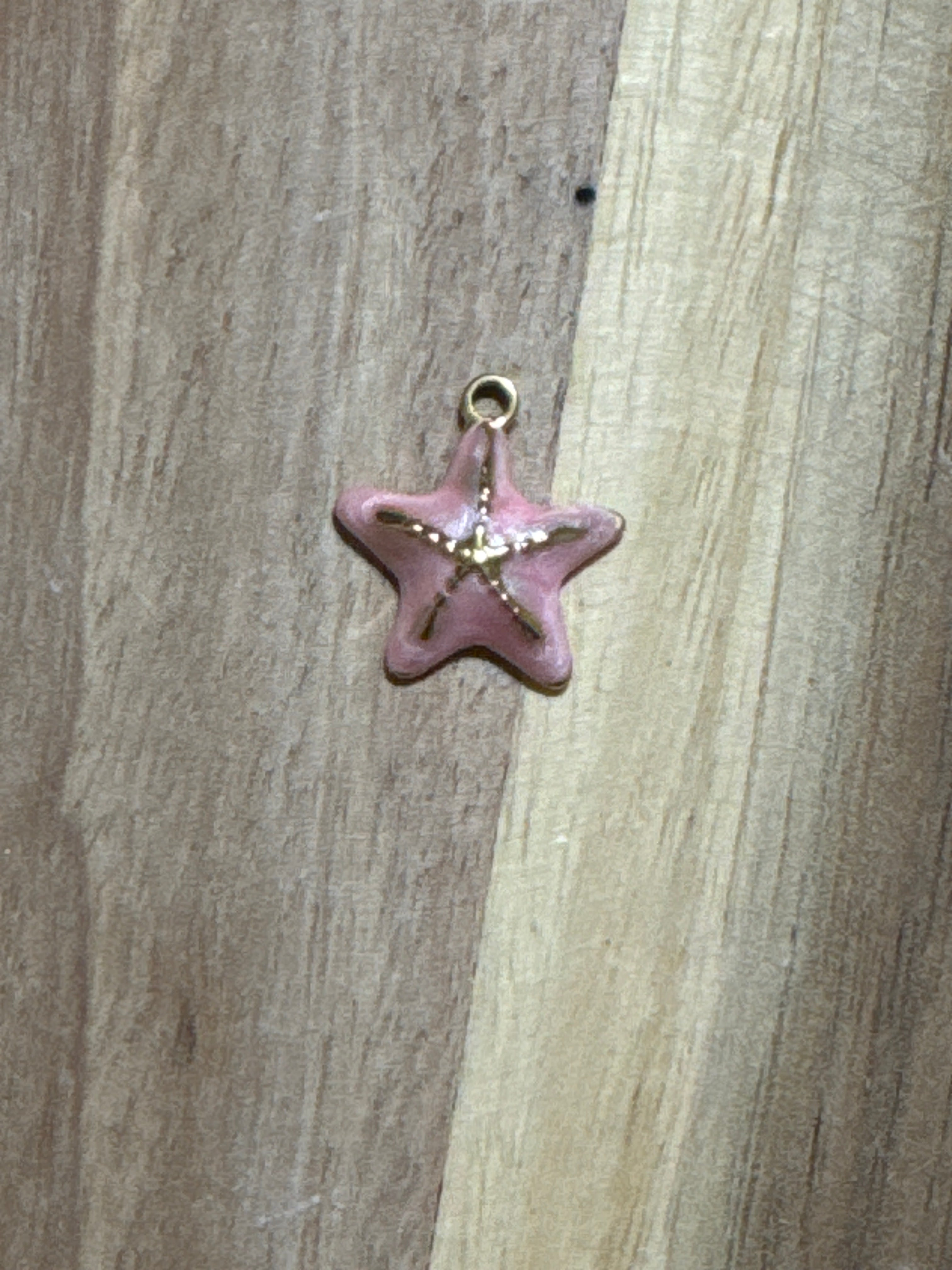 Charms étoile de mer rose