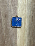 Charms palmier bleu