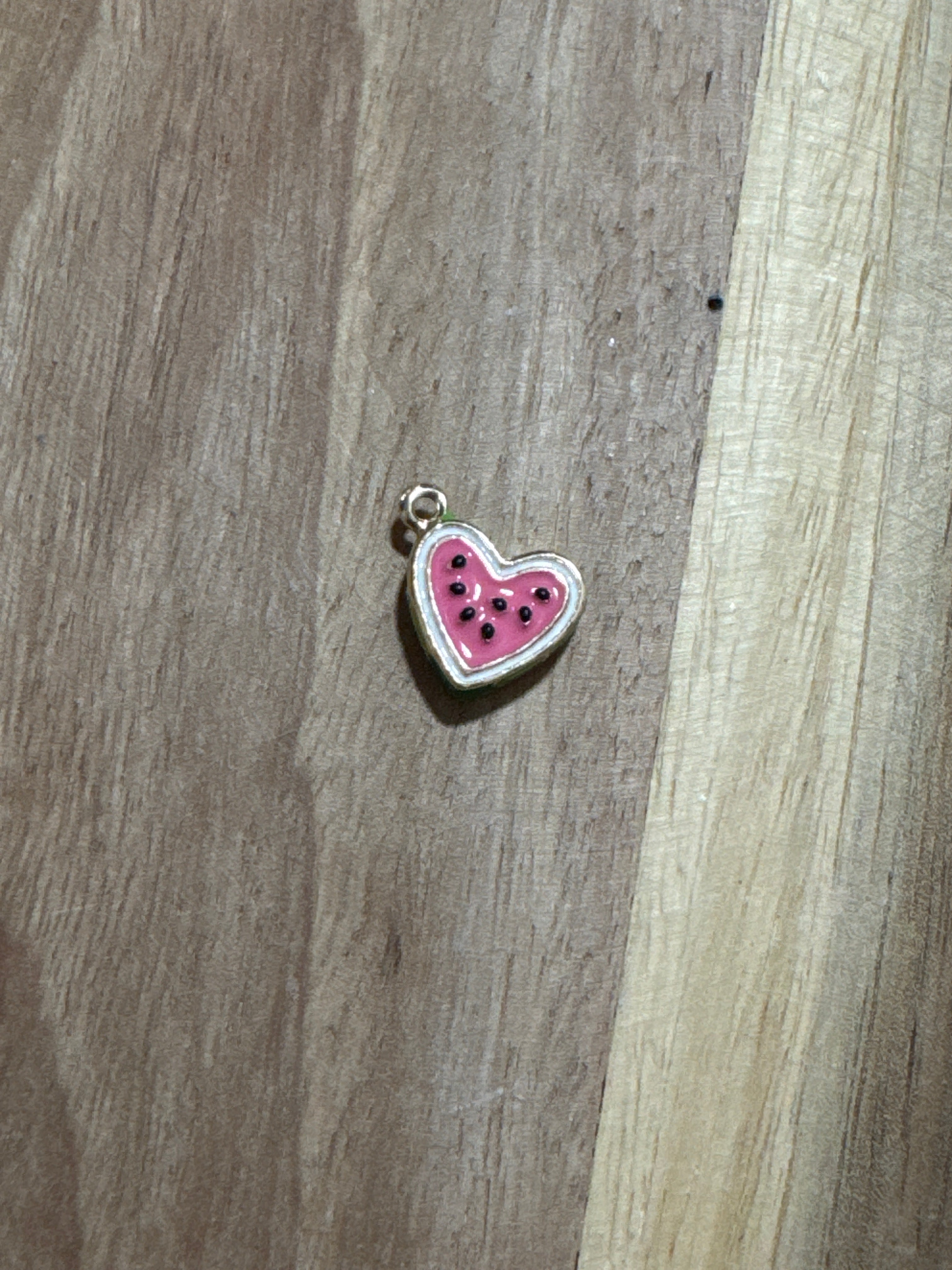 Charms cœur pastèque