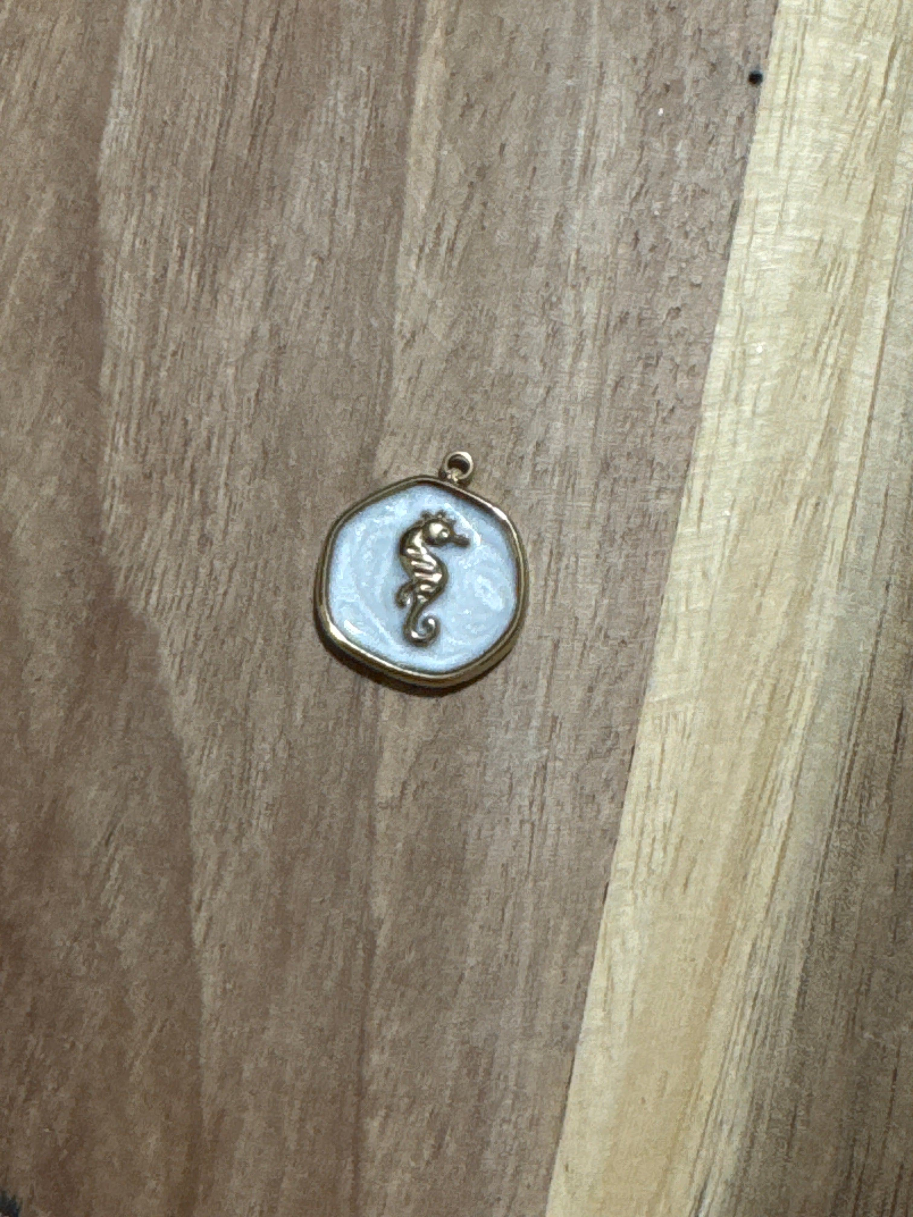 Charms hippocampe nacré