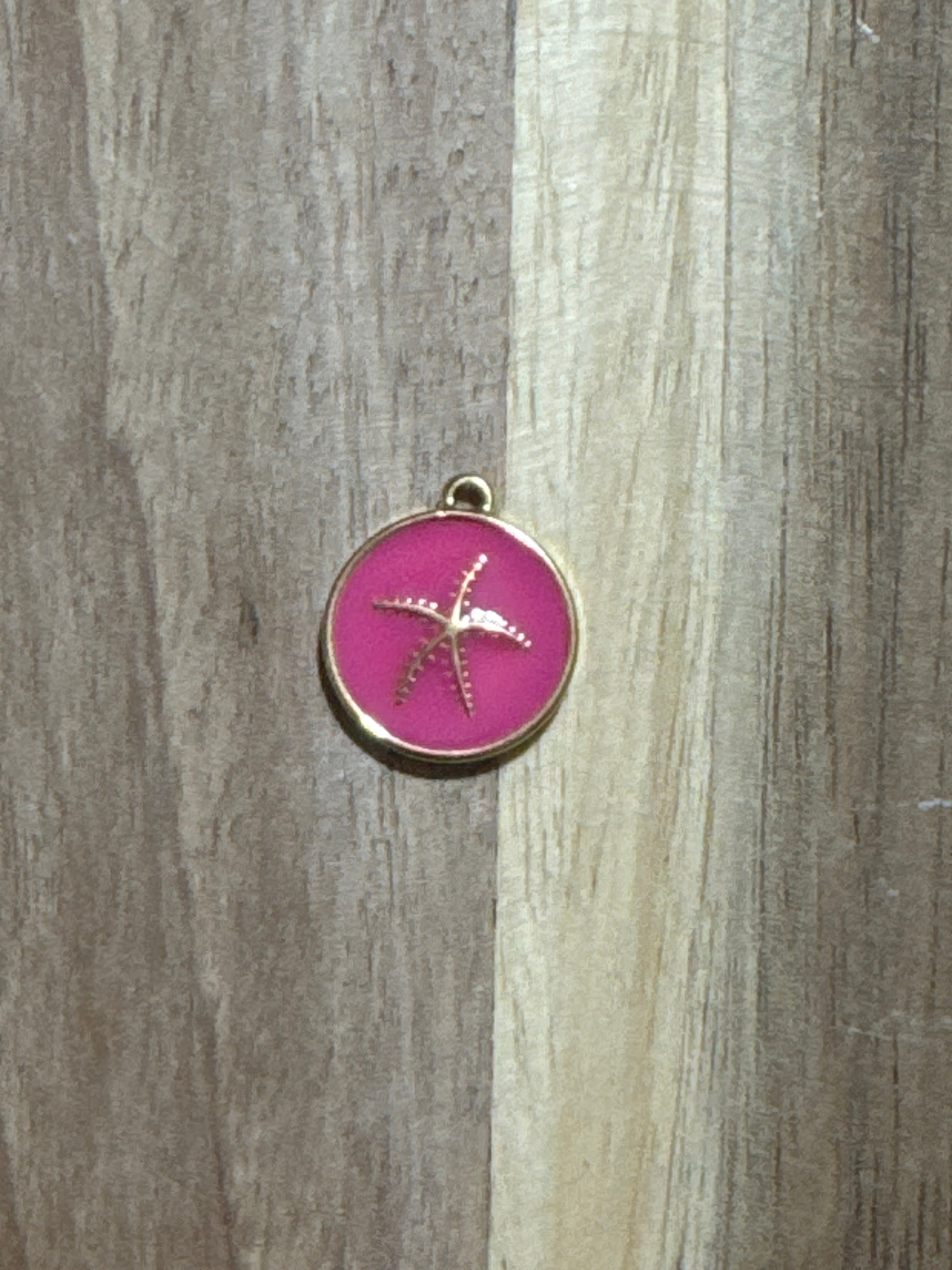 Charms étoile de mer rose