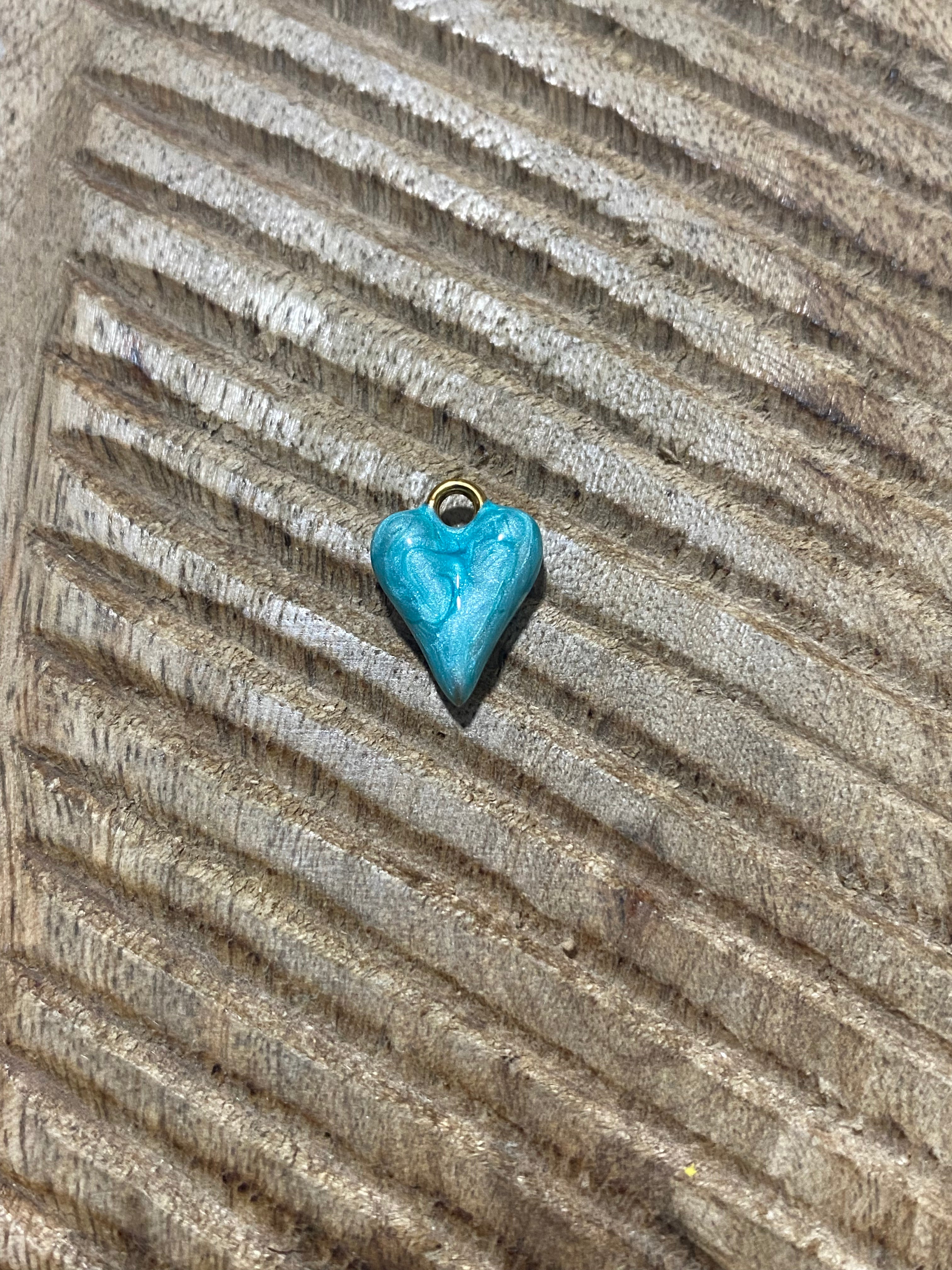 Charms Coeur bleu ciel