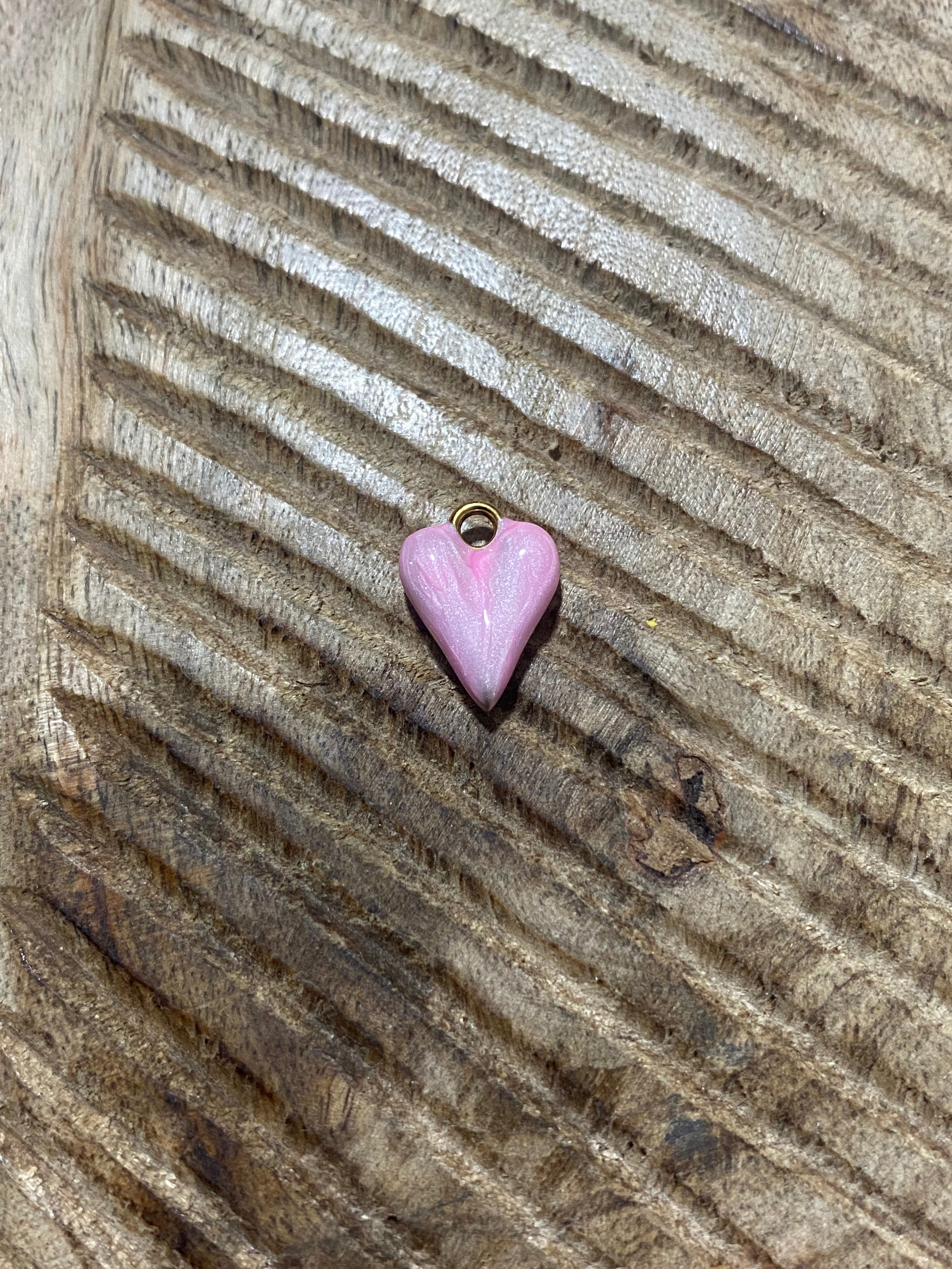 Charms Coeur rose