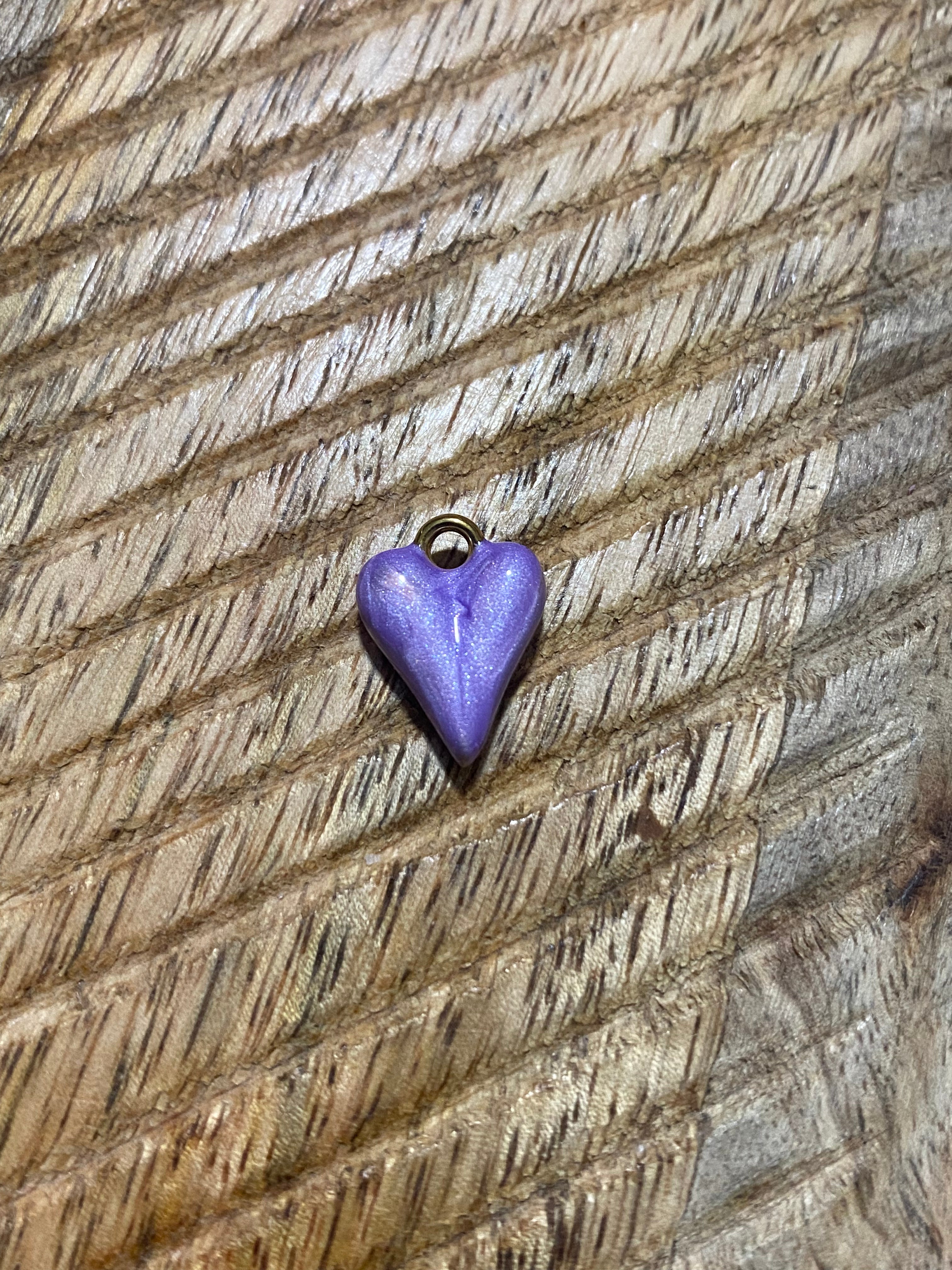 Charms Coeur violet