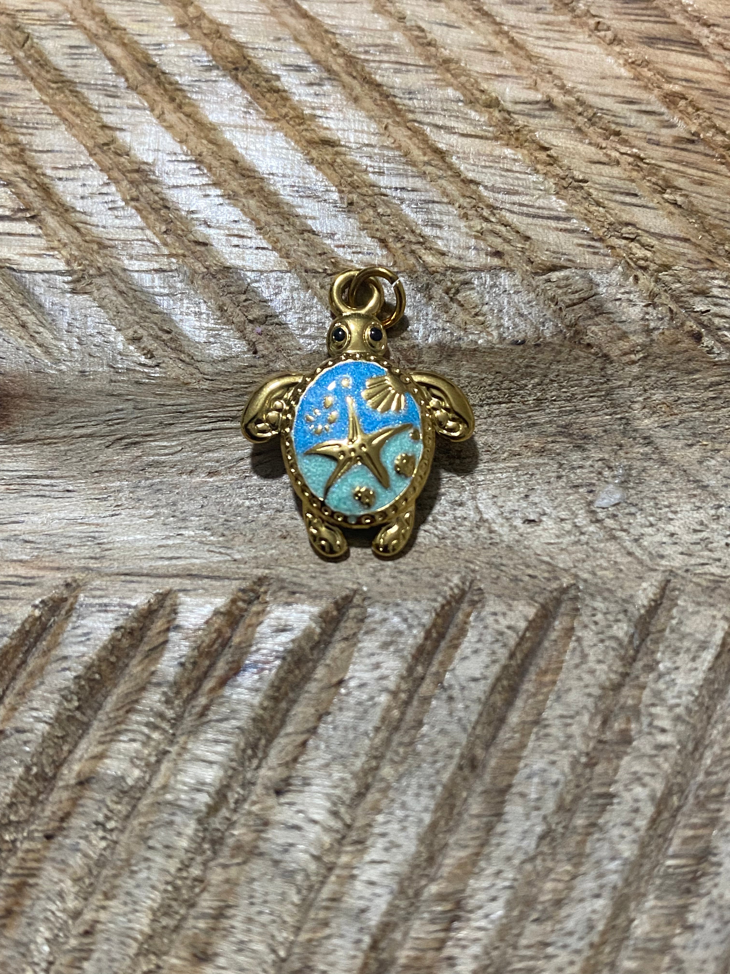 Charms Tortue bleu
