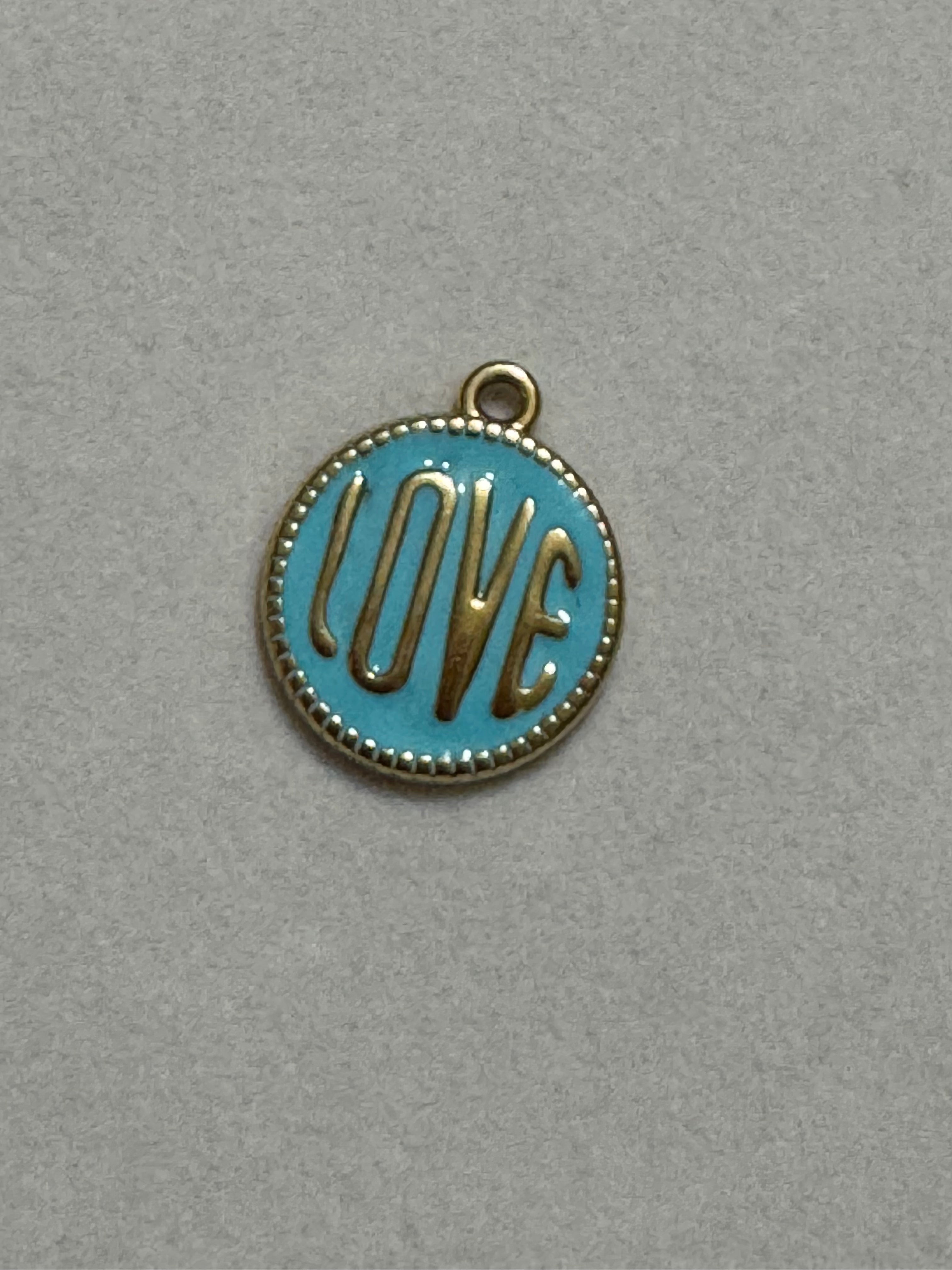 Charms LOVE turquoise