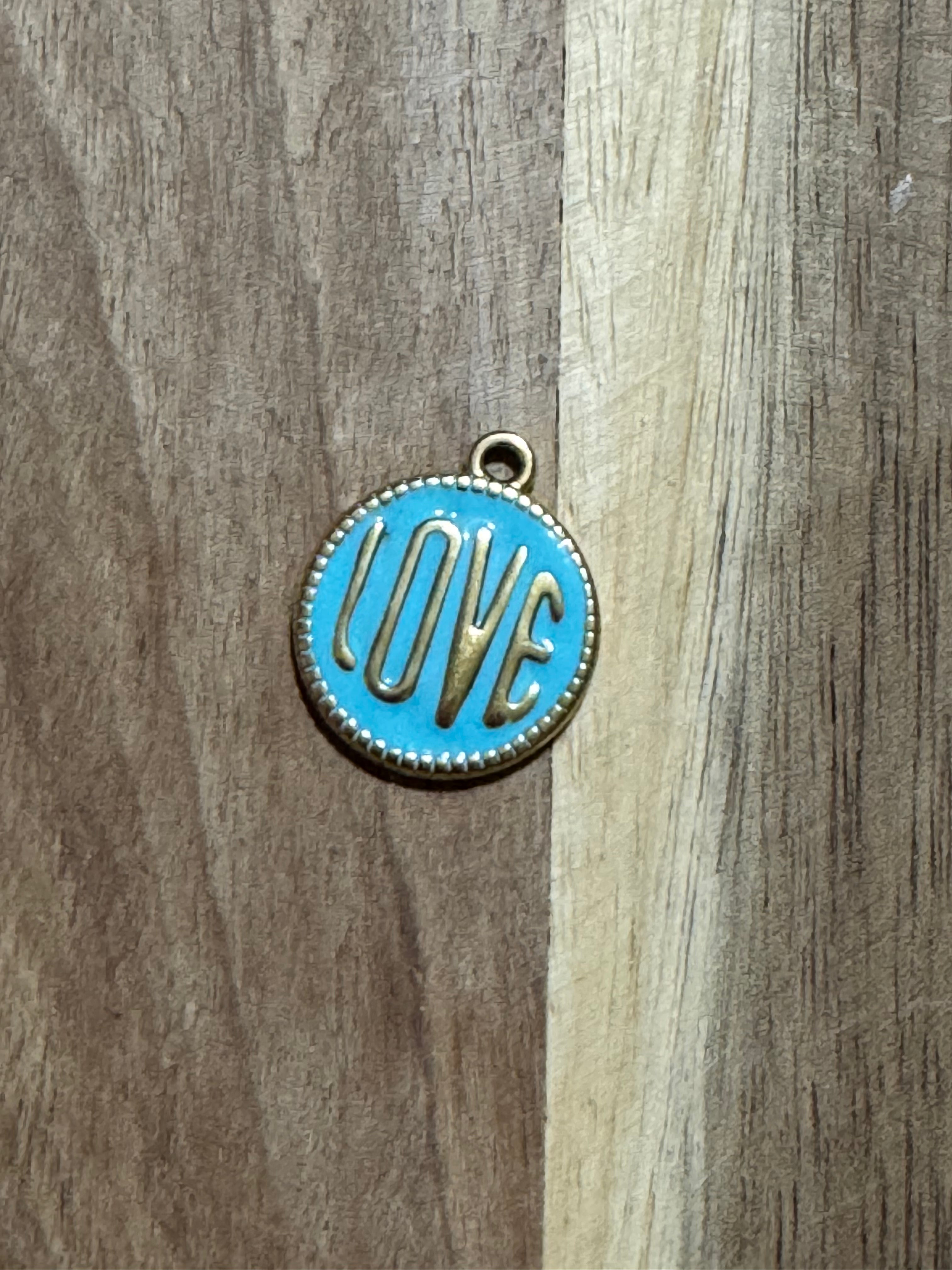 Charms LOVE turquoise